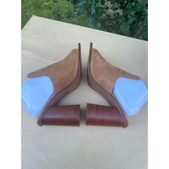 Aldo Legossa Brown Suede Leather Open Toe Mule Size US: 11 - EU: 42.5 - Picture 8 of 13